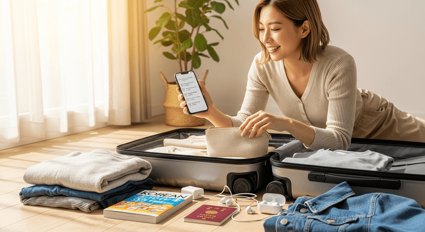 韓国旅行の持ち物チェックリスト