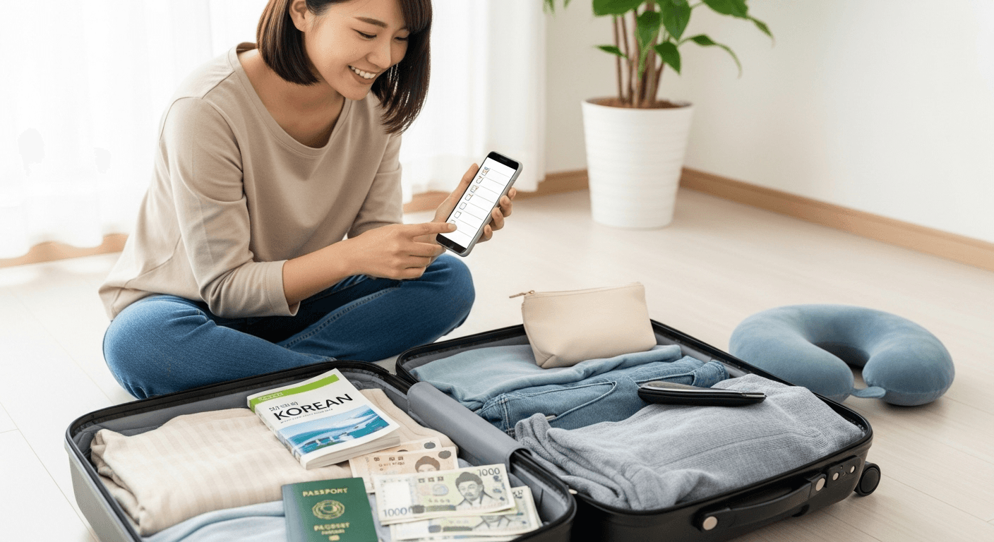 韓国旅行で準備するものリスト|女子旅の持ち物