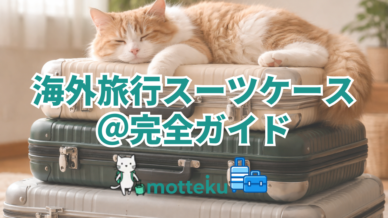 【2026年最新】海外旅行のスーツケースサイズ完全ガイド！泊数別・航空会社別で失敗しない選び方
