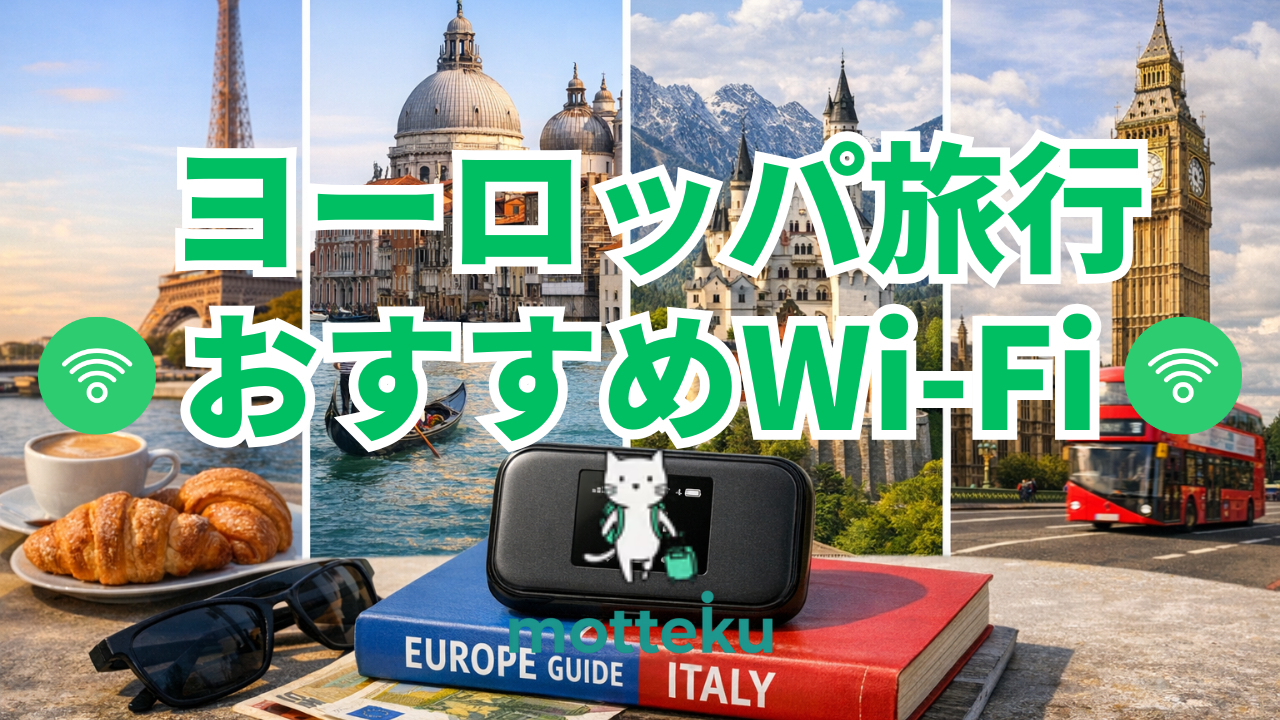 【2026年最新】ヨーロッパ旅行におすすめのWi-Fiレンタル8選｜料金・容量・速度を徹底比較