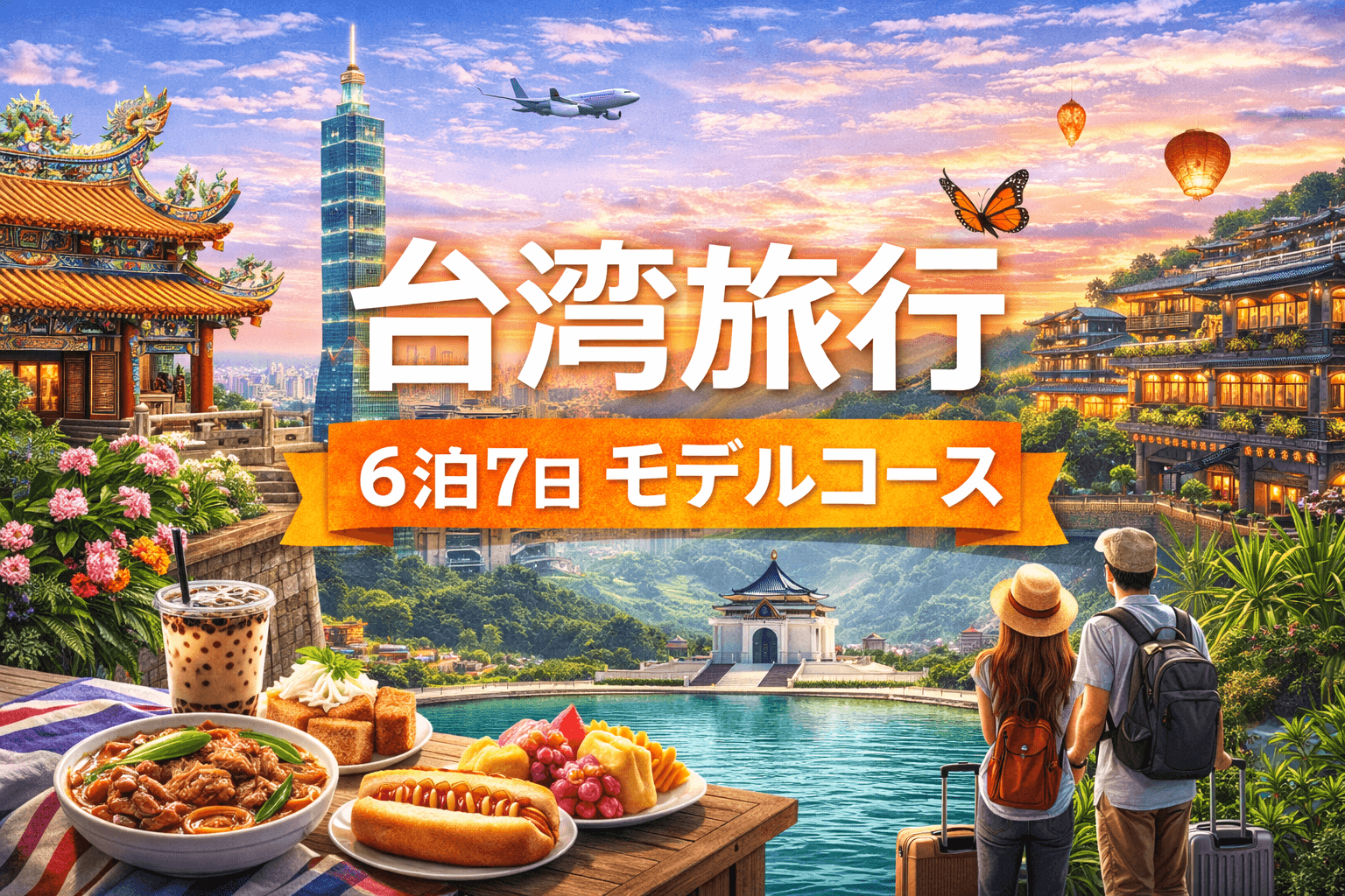 台湾旅行6泊7日モデルコース！人気観光地を完全網羅【2026年版】